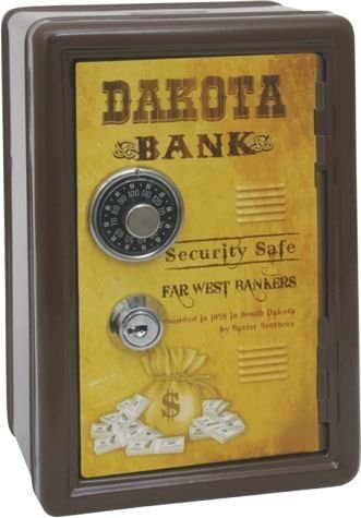 Caja fuerte hucha con llave y combinaci—n. Dakota Bank: Amazon.es: Hogar