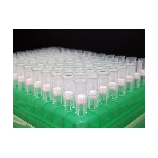 EXTRAGENE 250ul Filter Pipette Tips, Racked, Sterile,RNase / DNase free & Pyrogen Safe, Clear, 96 tips/rack Pk x 10 racks