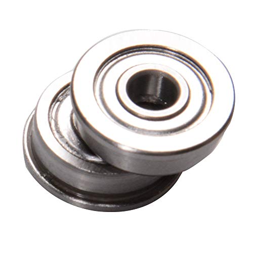 CHENBO 10Pcs F623ZZ Flange Bushing Ball Bearings 3x10x4mm Mini Metal