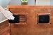 THE REFINED FELINE Cat Litter Box Enclosure Cabinet, Modern, Mahogany Brown, Adjustable Levelers, Large, Hidden Litter Cat Furniture with Drawer