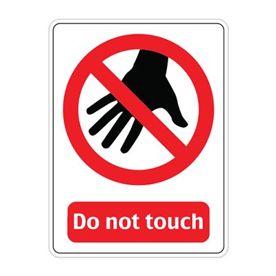Ak Wall Art Do Not Touch Sign Funny Vinyl Sticker Car Window Bumper Laptop Select Size Buy Online In Singapore At Desertcart Sg Productid 21437974