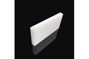 GLN High-Density Polyethylene (HDPE) Plastic Block 1/2" Thick 3" X 12"- for Machining, Home Improvements, DIY Projects, Engineering,High-Density Polyethylene Plastic Sheet (1pcs White PE Block)