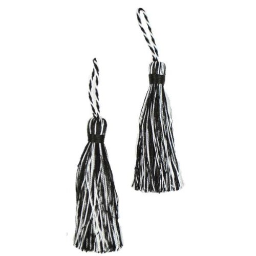 Expo Fiber Tassel, Black/White, Pack of 2