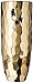CosmoLiving by Cosmopolitan 42382 Extra Large Ceramic Electroplated Metallic Gold Vase with Geometric Silhouette | 5” x 12”