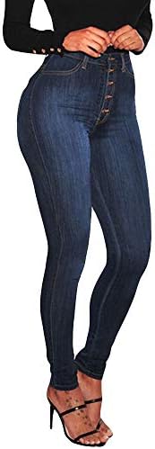 Fenleo Womens Jeans❤️Women High Waisted Skinny Denim Jeans Stretch Calf Jeans