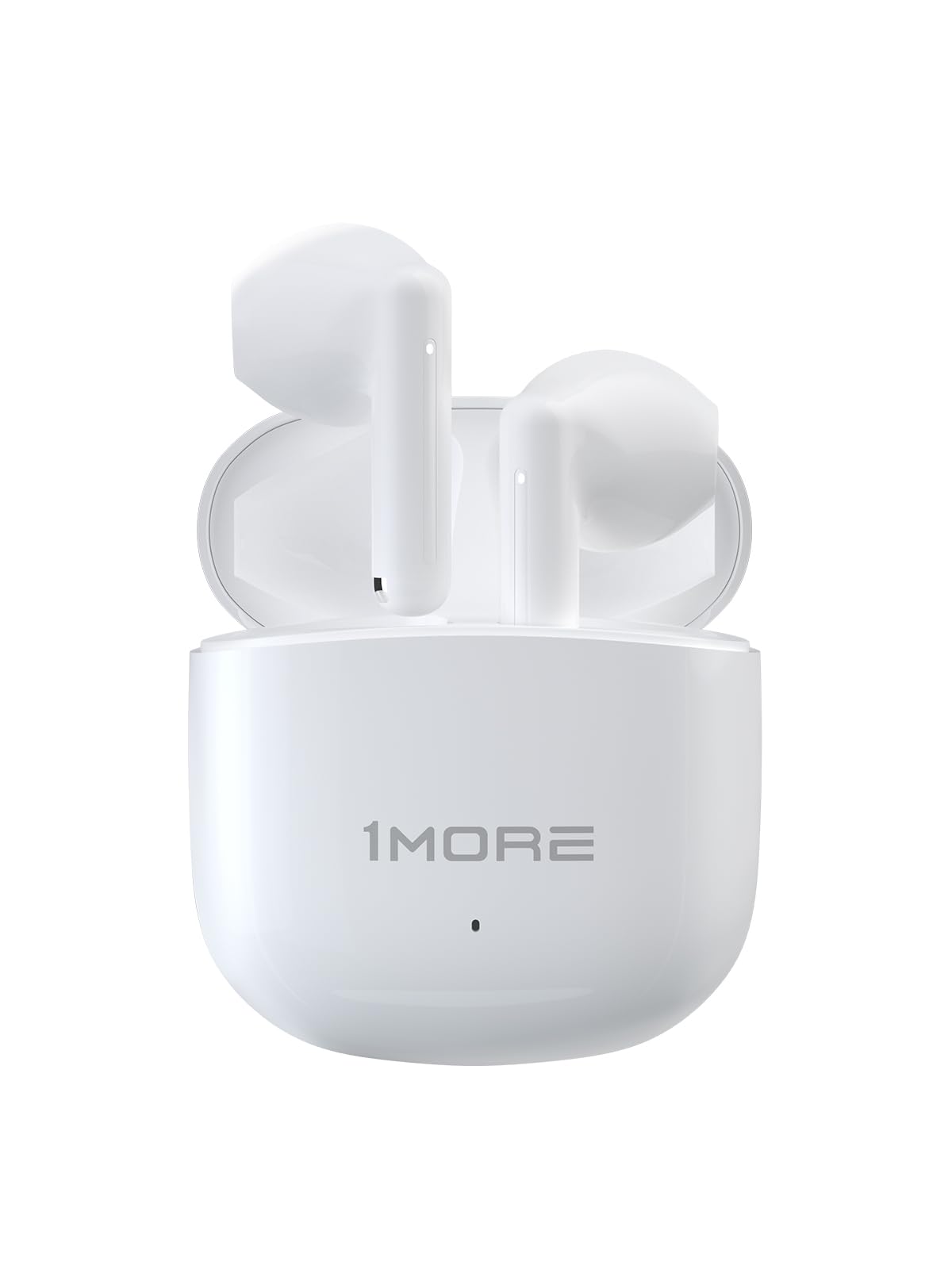 Photo 1 of 1MORE Q10 Wireless Earbuds, Bluetooth 5.3 Half in-Ear Lightweight Ear Buds, Comfort Fit, Deep Bass Stereo Headphones with Dual Mics, 26H Playtime, one Step-Pairing, IPX4 Waterproof Earphones, White