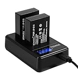 Bonacell 2 Pack 1100mAh Replacement Canon LP-E12 Battery and LCD Dual Charger for Canon EOS M100, Rebel SL1, EOS 100D, EOS M, EOS M2, EOS M10 Mirrorless Digital Camera