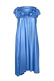 EZI Women's Satin Silk Roses Nightgown