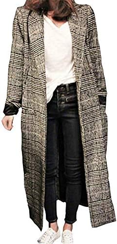 【在庫セール】[ニーマンバイ] 千鳥 柄 グレン チェック チェスター ロング ミモレ丈 コート S~2XL