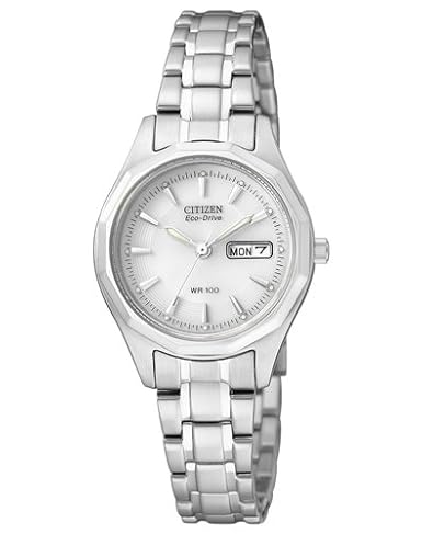 Citizen Damen Analog Quarz Uhr mit Edelstahl Armband EW3140-51AE
