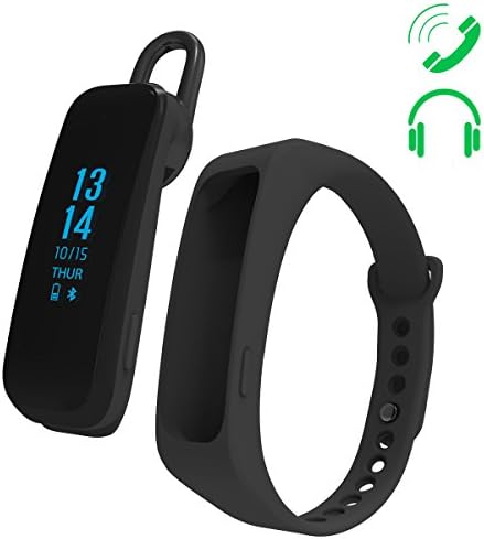 fitness tracker watch， listening music, fitness tracker combination, activity tracking pedometer, sleep monitoring calories, Bluetooth 4.1 Android IOS YZFDBSX (black)