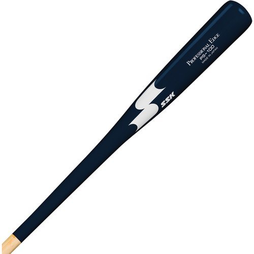 SSK PS100-PS200 Wood Fungo Bat - Natural Navy Natural Navy / 37