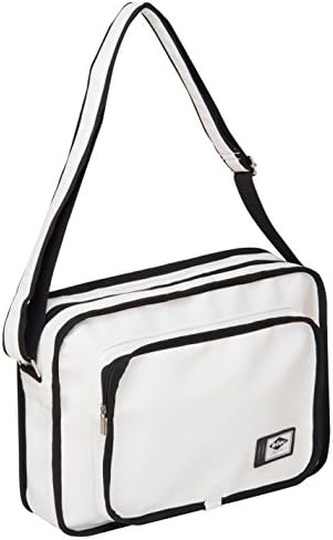 Lee Cooper PU Flight Bag White/Black Messenger Bag Carryall One Size