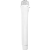 Microphone Prop Plastic Mic Prop Speech Fake Mic Plastic Microphone Pretend Singing & Speech Realistic Media Interview Experience Safe Abs Material