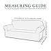 CHUN YI Stretch Sofa Slipcover 1-Piece Couch Cover, Seater Settee Coat Soft with Elastic Bottom, Checks Spandex Jacquard Fabric, Large, Wine