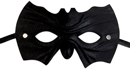 MGMB Half Mask Black Bat Costume Masquerade Mardi Gras Halloween Mask