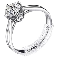 bfik`dl Set of 15 Ring Size Adjuster with 3 Sizes Clear Ring Sizer Resizer Fit for Loose Rings