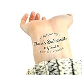 Vintage Bachelorette Party "Buy Me a Drink" Temporary Tattoo