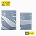 QNINE 100 Pack Anti-Static Bags Set, Include 2 Different Type Reusable Bags and 100pcs Antistatic Labels, Suitable for Different Computer Accessories