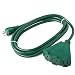 ClearMax 8 Feet Triangular 3 Outlet Heavy Duty Extension Cord Power Splitter 16AWG Indoor Outdoor Use primary