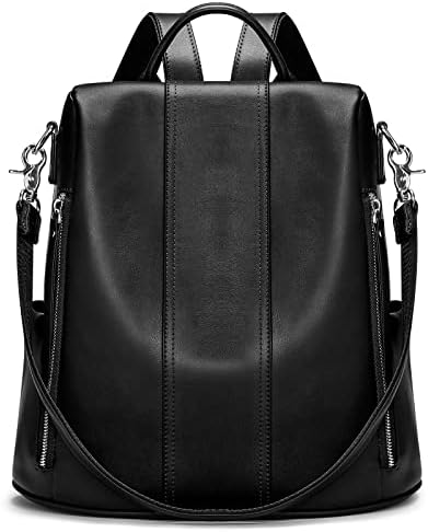 americana leather ziptop backpack Amazon.com | American Leather Co. Cleveland Midsize Backpack for Women,  Black, 100% Genuine Leather, Medium-Sized Stylish Backpack Purse with Pleat  Detailing & Antiqued Hardware, Adjustable Straps