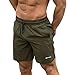 MECH-ENG Men's Dry Fit Workout Gym Bodybuilding Shorts with Pockets