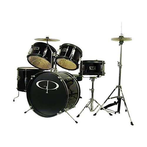 GP Percussion Junior Drum Set, Metallic Black Nigeria Ubuy