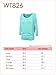 LL WT826 Women's Casual Flowy Draped Long Sleeve Batwing Dolman Top – Soft & Comfortable Loose Fit Pullover XXL Jade