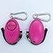 Hot Pink Mini Loud Personal Staff Panic Rape Attack Safety Security Keyring Keychain Alarm with Torch 140DB