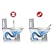 CNSTAR Toilet Plunger, 2019 Powerful High Pressure Suitable Sure Drain Plunger for Bathroom, Toilet, Bathtubs, Showers