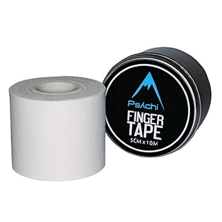 Psychi Sport Umreifung Zinkoxid-Finger Tape für Crossfit Gym Bouldern Klettern Gymnastik Physio – Weiß