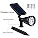 InnoGear Upgraded Solar Lights 2-in-1 Waterproof Outdoor Landscape Lighting Spotlight Wall Light Auto On/Off for Yard Garden Driveway Pathway Pool,Pack of 2 (Colorful Light)