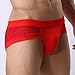 NEARTIME Men's Underwear, Mens Low Waist Boxers Briefs Men Underpants Soft Shorts (L, Red) …