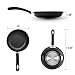 COOKER KING 8-Inch Nonstick Frying Pan, PFOA Free Non Stick Pan, Dishwasher Safe, Soft Grip Handle, Thickened Brim, Anti Warp Base, Omelette Fry Pan Skillets Non Stick