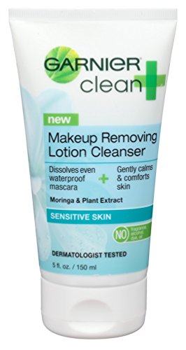 Garnier Clean+ Makeup Removing Sensitive Skin Lotion Cleanser 5 oz (Pack of 2)