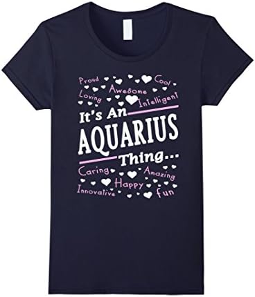 Women's Aquarius Thing Shirt Zodiac Aquarius T Shirt XL Navy