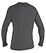 O'Neill Men's Basic Skins UPF 50+ Long Sleeve Sun Shirt, Smoke, M