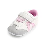 Royal Victory Toddler Baby Boys Girls Shoes 0-18 Months Slip-On PU Leather Crib Shoes Infant Walkers-by RVROVIC (12cm (6-12 Months), 1808-Pink)