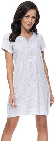 dn Womans nightgown TM 9087 Medium Grey