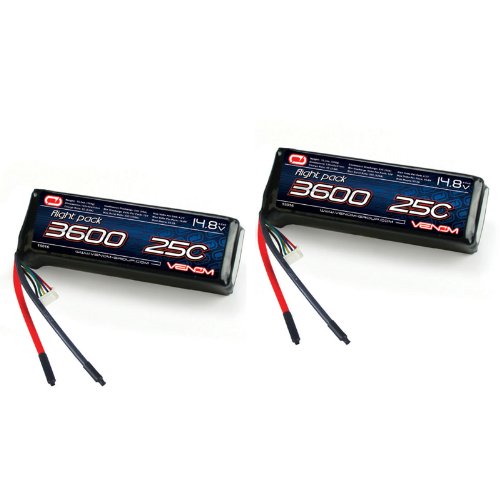 Venom 25c 4s 3600mah 14.8 lipo battery (2-pack)