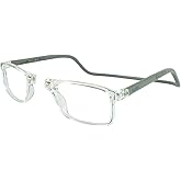 Clic Magnetic Reading Glasses for Men or Women, Soft Foldable Band, Computer Readers, Barat (S-XL)