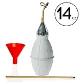 Punchau Pest Control Duster with 12 Inch Brass Extension - Bug Duster Evenly Dispenses Pesticide to Kill Bugs & Pests