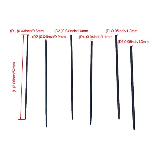 Stainless Steel 0.8-1.3mm Tenor Saxophone Reed Needle Sax Repair Tool Pack of 24