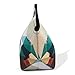 Nordic by Nature Big Insulated Extra Large Neoprene Lunchbox Tote Lunch Bag Set: Tote + Bottle Sleeve + 2 Can Insulators | 13,5” | Reusable | Washable | Great For Lunchboxes & Snacks | Camo Design