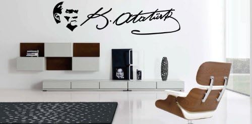 Wall Tattoo Wall Sticker 110 cm x 30 cm Atatürk