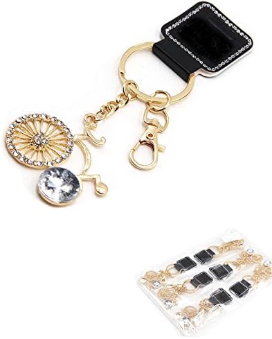 Kumiz 12 pieces Wholesale Dozen pack Price Metal BICYCLE Key Chain Max Length 5.50 inch