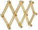 Juvale Wooden Expandable Peg Rack for Entry Way, Hats, Coats, Leashes (15 x 6 In)
