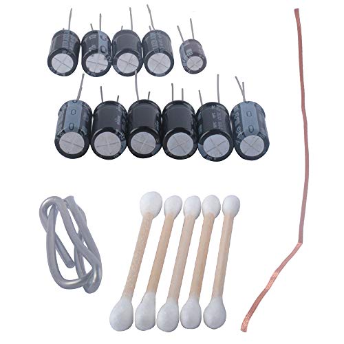 Replace Samsung LCD / Plasma TV Capacitor Repair Kit 1000uF 25v(6 pieces), 2200uF 10v(4 pieces) and 220uF 25v(1 piece) Temperature Capacitors