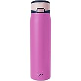 Simple Modern Mesa Loop Water Bottle with Covered Straw and Handle | 30oz Cup Holder Friendly Insulated Stainless Steel Bottles for Travel, Sports and School | Fuscia Mix