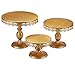 VILAVITA Gold Cake Stand Set of 3, diameter 8